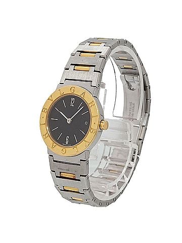 Bvlgari BVLGARI BB26SGD Women's Watch Date Black YG Yellow Gold Quartz (view 2)