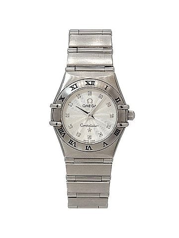 Omega Omega Constellation Mini 1562 36 12P Diamond Ladies' Watch Silver Quartz (view 1)