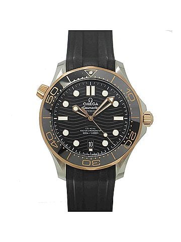 Omega Omega Seamaster Diver 300 Co-Axial Master Chronometer Two-Tone 210 22 42 20 01 002 Men's Watch Date 18K Pink Gold Automatic (view 1)