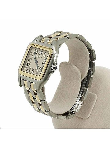 Cartier Cartier Panthère MM 2-Row W25028B6 Date Two-Tone Boys' Watch Ivory YG Yellow Gold Quartz (view 2)