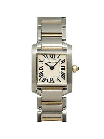 Cartier Cartier Tank Francaise SM Two-Tone W51007Q4 Women's Watch Ivory 18K Yellow Gold Quartz (view 1)