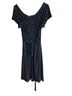 Leota Polka Dots Black Casual Dress Size M - photo 1