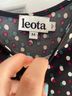Leota Polka Dots Black Casual Dress Size M - photo 3
