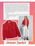 CAbi Red Jacket Size M - photo 6