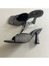 Zara Black Silver Heels Size EU 37 - photo 3