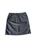 Weekend Max Mara 100% Lambskin 100% Modal 100% Polyester Solid Black Leather Skirt Size 6 - photo 2