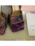 Mach & Mach 100% Leather Color Block Graphic Tie-dye Multi Color Heels Size EU 38 - photo 7