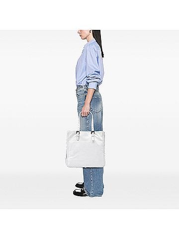 Bottega Veneta Intrecciato Trimmed Cervo Zip Around Expandable Tote (view 2)