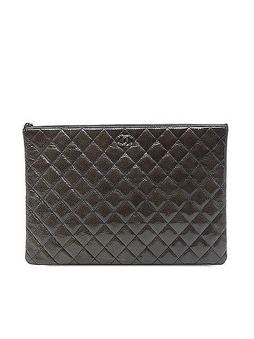 Chanel Large Crinkled Patent O Case Clutch (view 1)