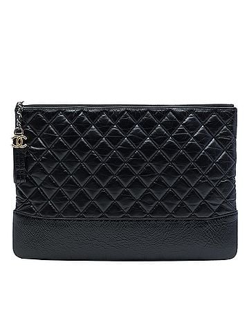 Chanel Large Aged Calfskin Gabrielle O Case Clutch (view 1)