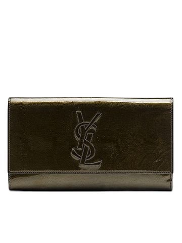 Saint Laurent Large Patent Belle De Jour Clutch (view 1)