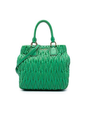 Miu Miu Matelasse Nappa Satchel (view 1)