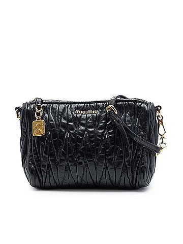 Miu Miu Matelasse Nappa Lux Charm Shoulder Bag (view 1)