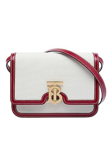 Burberry Small Canvas TB Flap Crossbody (view 1)