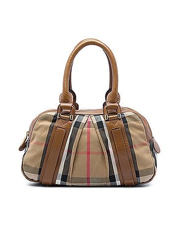 Burberry House Check Canvas Ashbury Knight Handbag (view 1)