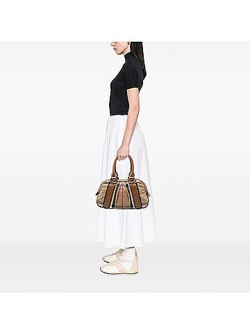 Burberry House Check Canvas Ashbury Knight Handbag (view 2)