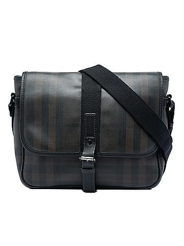Burberry Smoke Check Coated Canvas Crossbody (view 1)