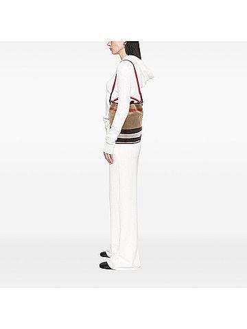 Burberry Medium Mega Check Canvas Ashby Bucket Bag (view 2)