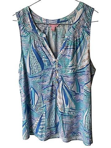 Lilly Pulitzer Blouse Tank Top Sleeveless Blouse (view 1)
