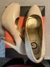 Guess 100% Leather Ivory Tan Heels Size 8 - photo 5