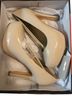Guess 100% Leather Ivory Tan Heels Size 8 - photo 2
