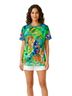 Johnny Was Floral Multi Color Short Sleeve Blouse Size XL - photo 1