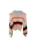Altar'd State 100% Acrylic Stripes Pink Blue Pullover Sweater Size M - photo 2