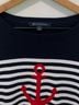 Brooks Brothers 100% Cotton Stripes White Blue Pullover Sweater Size L - photo 5