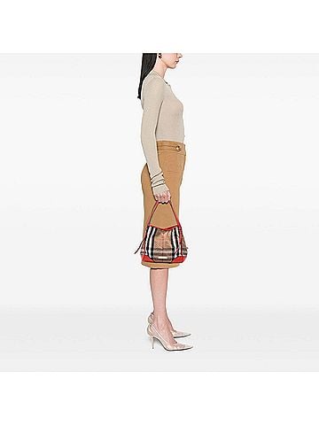Burberry Small House Check Canvas Bridle Canterbury Tote (view 2)