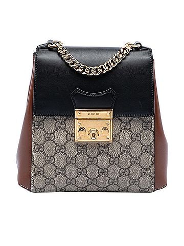 Gucci GG Supreme Padlock Backpack (view 1)