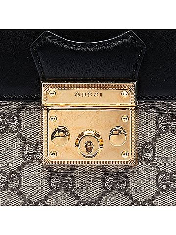 Gucci GG Supreme Padlock Backpack (view 2)