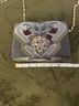 Ted Baker London 72% Polyester 22% Metallic Fiber 100% Polyester Floral Gray Red Gold Shoulder Bag One size - photo 11