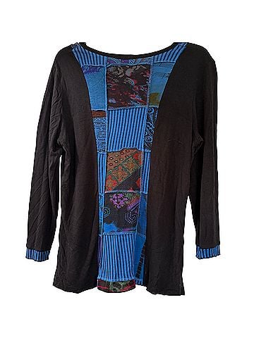 Parsley & Sage boho Long Sleeve Button-Down Shirt (view 2)