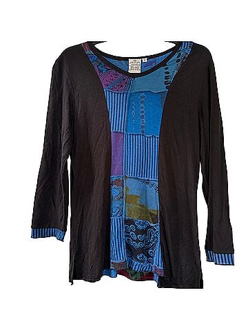 Parsley & Sage boho Long Sleeve Button-Down Shirt (view 1)