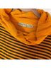 Papillon Stripes Orange Black Short Sleeve Blouse Size 2X - photo 4