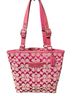 Coach Print Pink Leather Tote One size - photo 1