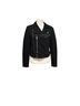 Ralph Lauren Black Label 95% Cotton 5% Nylon 100% Calf Leather Black Jacket Size 6 - photo 1