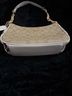 Coach Solid Tan White Burgundy Shoulder Bag One size - photo 3
