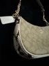 Coach Solid Tan White Burgundy Shoulder Bag One size - photo 4