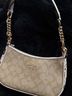 Coach Solid Tan White Burgundy Shoulder Bag One size - photo 7