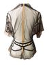 Rozae Nichols Brown Burgundy Black Kimono Size S - photo 2