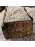 Coach Solid Brown Leather Clutch One size - photo 8