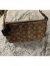 Coach Solid Brown Leather Clutch One size - photo 7