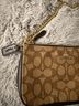 Coach Solid Brown Leather Clutch One size - photo 4