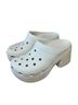 Crocs Solid Ivory Mule/Clog Size 11 - photo 1