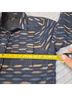 Roark Print Blue Tan Fleece Size L - photo 6