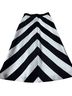 Phoebe Couture Chevron-herringbone Black White Active Skirt Size 4 - photo 1