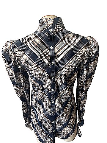 Veronica Beard Isabel Plaid Top Button-Down Shirt (view 2)