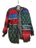 Susan Bristol Fair Isle Black Red Green Blue Jacket Size M - photo 1
