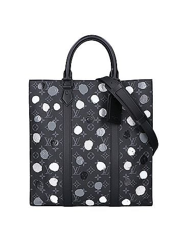 Louis Vuitton LOUIS VUITTON x YK Yayoi Kusama M46404 Sac Plat 2-Way Tote Bag Monogram Eclipse Men's (view 1)